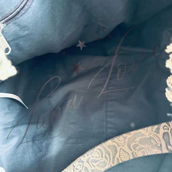 FREE PEOPLE Miramar Carryall Bag In Azulejos NWT - Picture 8 of 9